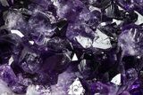 Dark Purple Amethyst Geode On Metal Stand - Uruguay #368772-1